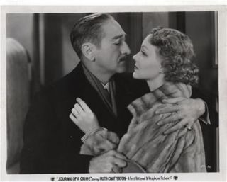 Journal of A Crime Ruth Chatterton Adolphe Menjou 1934