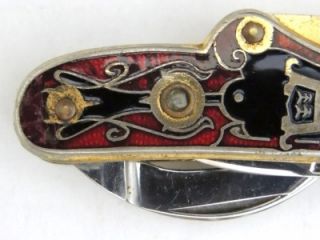 Rare Adolphus Busch Folding Pocketknife By Schrade Walden N.Y. Factory 