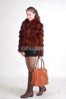 Ladys luxurious, gorgeous fashion, made of real fox fur.Soft, silky 