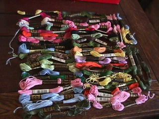 DMC Embroudery Floss Thread Lot of 56 Plus More Multi Colored Lot 