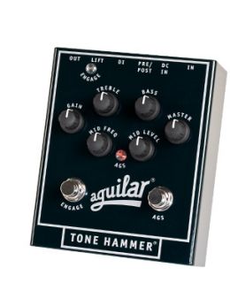 Aguilar Amplification Tone Hammer Bass Preamp Direct Box Effects Pedal 