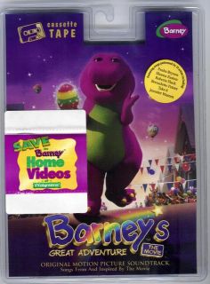 Barneys Great Adventure Movie Soundtrack Children CASSETTE1998 Lyrick 