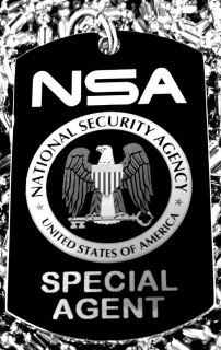 Service National Security Agency (NSA) Seal Dog Tag Necklace