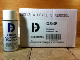 Big D Odor Control Fogger 5 oz Aerosol Can No 341