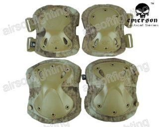 Airsoft Tactical Emerson Tactical X shape Protective Knee Pads A TACS 
