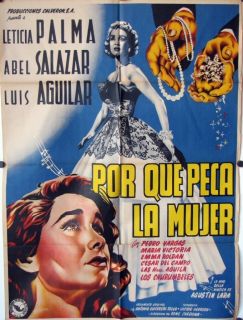 399 Por Que Peca La Mujer Mexican Poster Luis Aguilar
