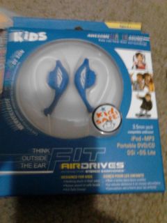 Mad Catz FIT Airdrives for Kids Blue Behind The Ear Headphones