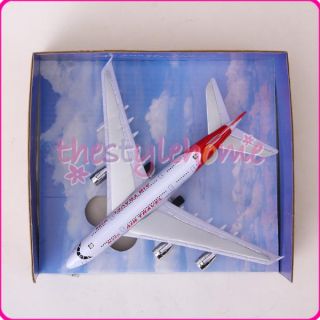 Airplane w/ light Sound Model 1:300 Pull back action Toys collection 