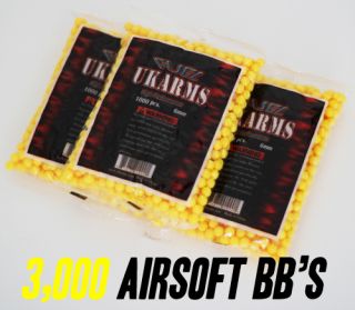 3000 airsoft gun bbs pellet ammo 6mm 12g yellow color you are viewing 
