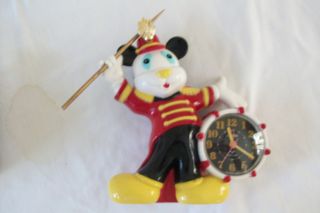 Mickey Mouse Band Leader Alarm Clock Plays Music Japan