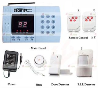 Wireless House Home Alarm Security System Auto Dialer W