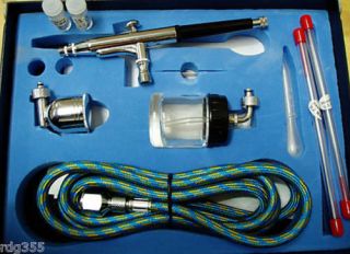 Airbrush Double Action Suction Gravity Feed BD 134 Kit