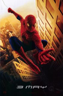 Spider Man Movie Poster 1 Sided Original Advance 27x40