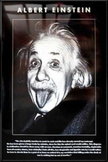 Albert Einstein Framed Poster Tongue Quote