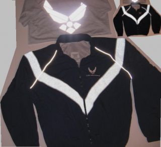 New US Air Force Physical Fitness Uniform Set Nylon Jacket Shirt 