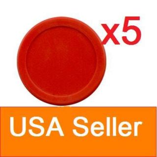 Lot of 5 Pcs Red Air Hockey Table 5 Mini Pucks 50mm Puck 2 USA Seller 