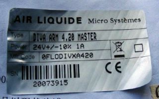 Air Liquide Diva Arm 4 20 Master Rosemount 3051 Sensor