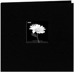 Pioneer Cloth Cover Postbound Scrapbk Album 8x8 Black