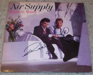 Air Supply Signed Hearts in Motion Album Video Proof Graham Russell 