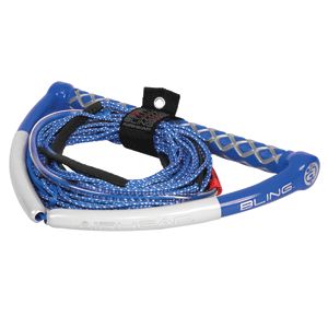 Airhead Bling Spectra Wakeboard Rope 75 5 Section Blue