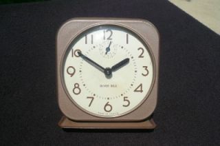 Canada Silver Bell Canadian Alarm Clock Retro 1946 Runs Good Needs 