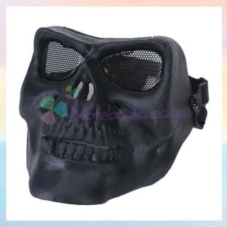   Full Face Protector Mask Hunting Airsoft Outdoor Protective Gear Black