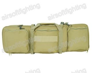 Airsoft Tactical Dual AEG Rifle Carrying Case Bag Tan 85CM A