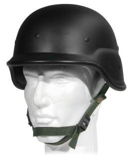 Airsoft Tactical M8 Kevlar PASGT SWAT Helmet w Chin Strap Black ST05B 