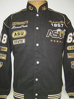 Alabama State Univ ASU Hornets Racing Style Jacket