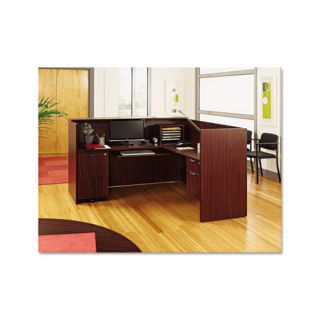 alera valencia series reception desk w counter commercial grade 