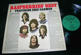 The Raspberries Best Featuring Eric Carmen LP Power Pop VG Big Star 