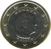 2007 Monaco 1 Euro of Prince Albert II UNC