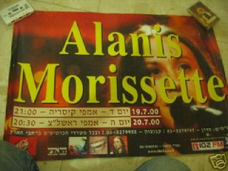 Alanis Morissette Israeli Israel Concert Poster