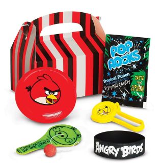 10 Angry Bird Kid Party Favor Filled Goodie Bag Sets