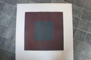   Intaglio Lithograph Signed (Victor Vasarely Josef Albers