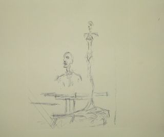 Alberto Giacometti ~The Search~ Original Etching~ COA