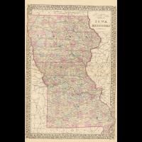 50 Antique Maps Iowa Ghost Towns State History Atlas Treasure Hunting 