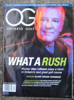 Rush 6pc Lot LP Promo Magazines Alex Lifeson Golf Stage