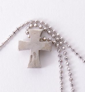 148 Alex Woo   925 Sterling Silver Little Faith Cross Pendant 