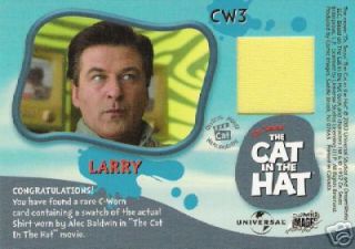 Cat in The Hat Alec Baldwin as Larry Costume Card CW3