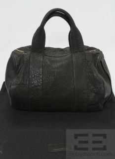 Alexander Wang Black Pebbled Leather & Brass Studded Rocco Satchel 