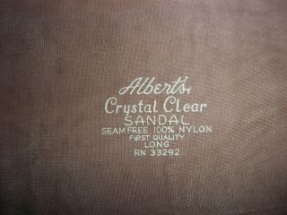 Alberts Vintage Breeze Nylon Stockings Size 11 5 Pair