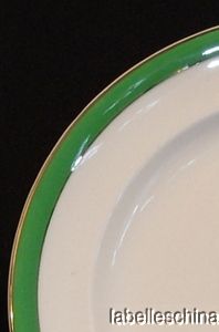Alfred Meakin Selwyn Hotel Ware 8 75 Luncheon Plate Lime Green Gilt 