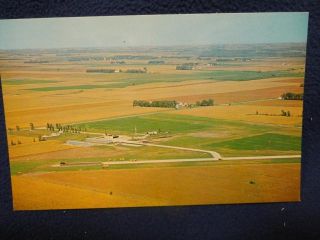 Algona Municipal airport. Algona, Iowa. Fine vintage view. Unused 