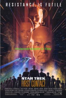 Star Trek First Contact Movie Poster 2Sided 27x40 Original One Sheet 