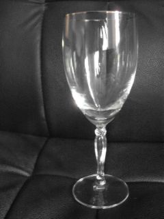 noritake allaire platinum crystal stem ware ice tea glass 9 inches 
