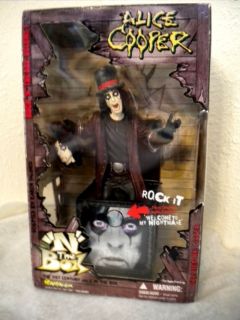 RARE Alice Cooper N The Box Figure Musical Rock in Roll Jack N The Box 