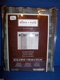 ALLEN ROTH DILWORTH GROMMET TOP PANEL CHARCOAL 52 WX84 L0349681 TME 
