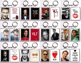 Alexander Skarsgard Eric of True Blood Keychain 12 Designs to Choose 