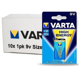 features varta high energy 9v 10pk retail card alkaline lr61